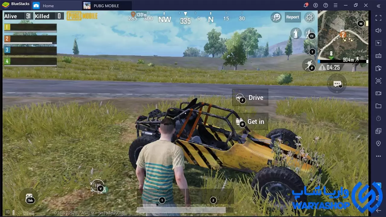 اموزش کیفیت 4k بازی کردن پابجی موبایل در بلواستکس + BlueStacks