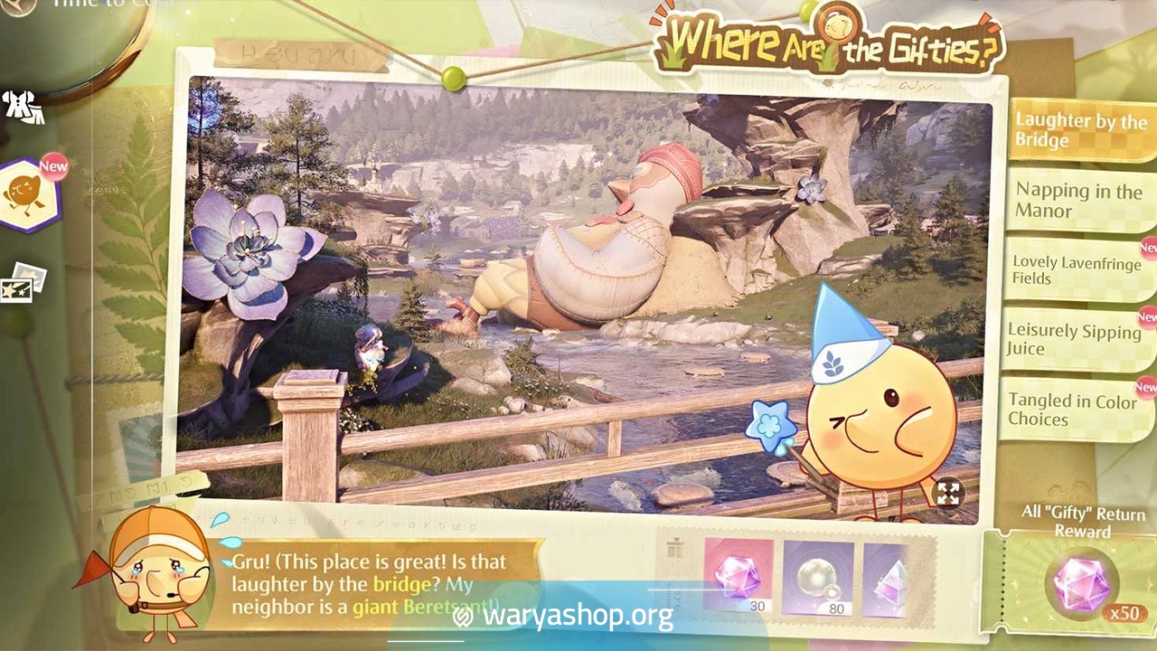راهنمای کامل پیدا کردن همه Gifties در فصل Playful بازی Infinity Nikki