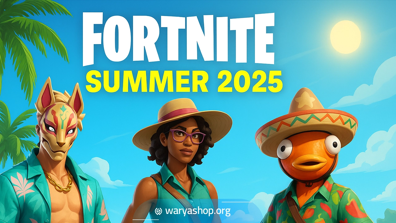 رویداد تابستانی فورتنایت 2025 + اسکین‌ها و جوایز رایگان 🤩