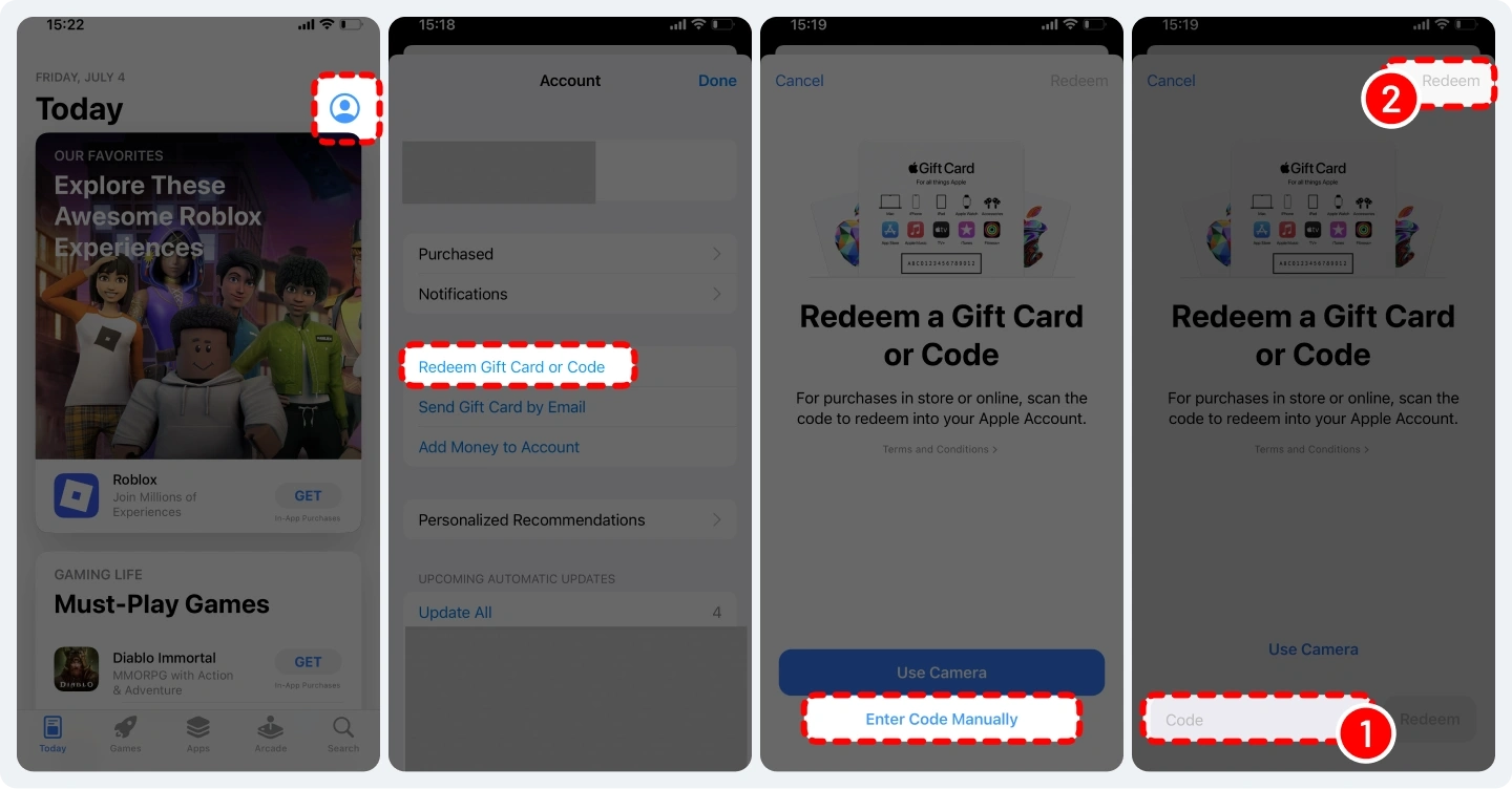 نحوه فعال‌سازی و استفاده از گیفت کارت اپل آیتونز ترکیه
