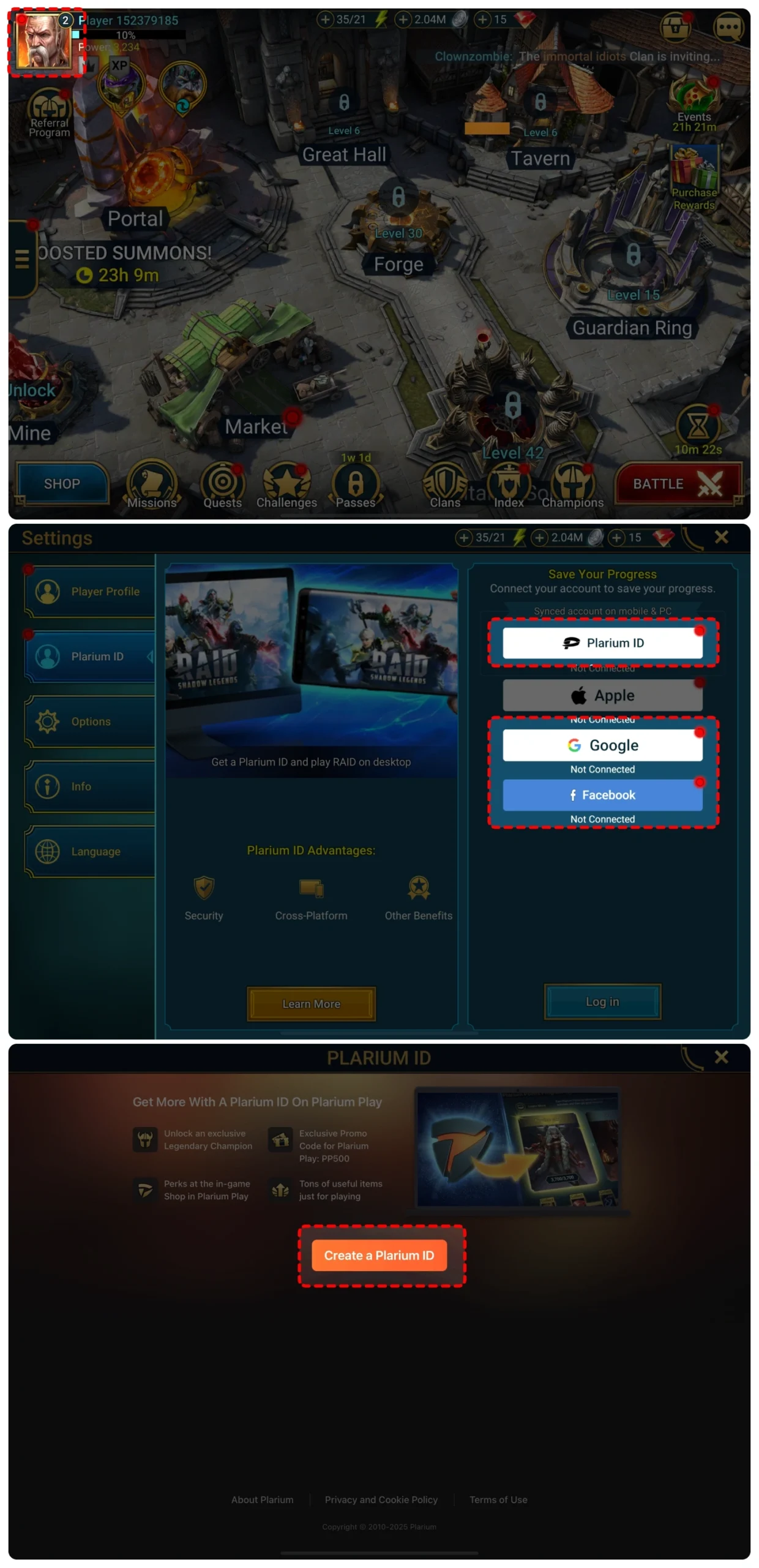 خرید 175 تا 4200 جم بازی رید شادو لجندز 1 راهنمای شارژ بازی RAID Shadow Legends واریا شاپ
