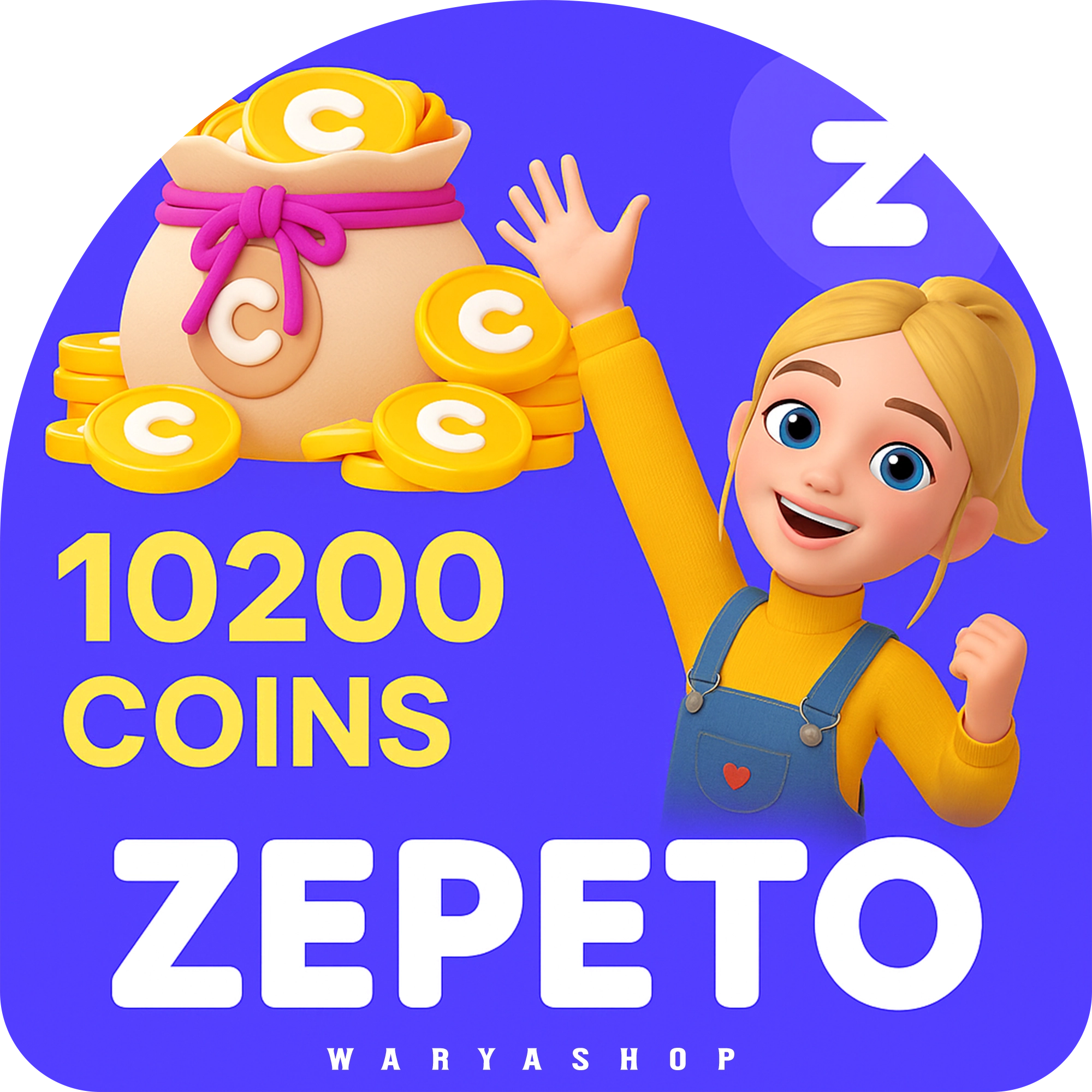 خرید 10200 Coins کوین زپتو Zepeto ارزان + اتوماتیک 60 ثانیه 🤩 خرید 10200 Coins کوین زپتو Zepeto ارزان + اتوماتیک 60 ثانیه 🤩