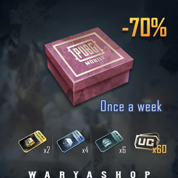 خرید Weekly Deal Pack 2 پابجی موبایل + اتوماتیک 60 ثانیه 🤩