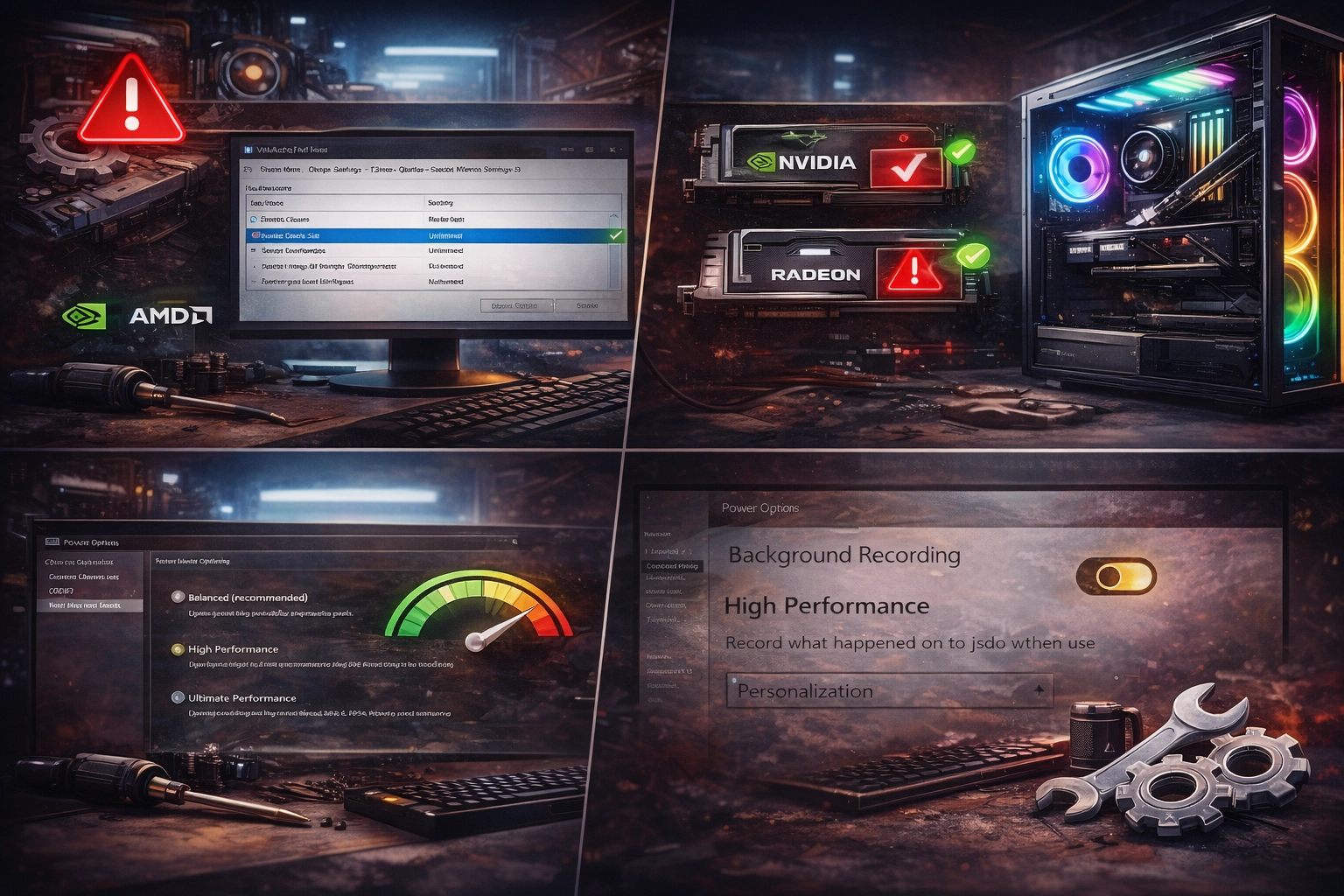 تنظیمات ویندوز و درایورها برای کاهش Stuttering در بازی‌های سنگین
