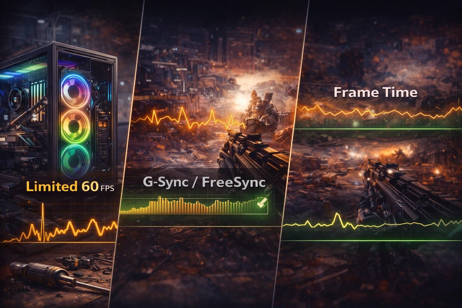 محدود کردن نوسان فریم و بهبود Frame Time در بازی‌های سنگین