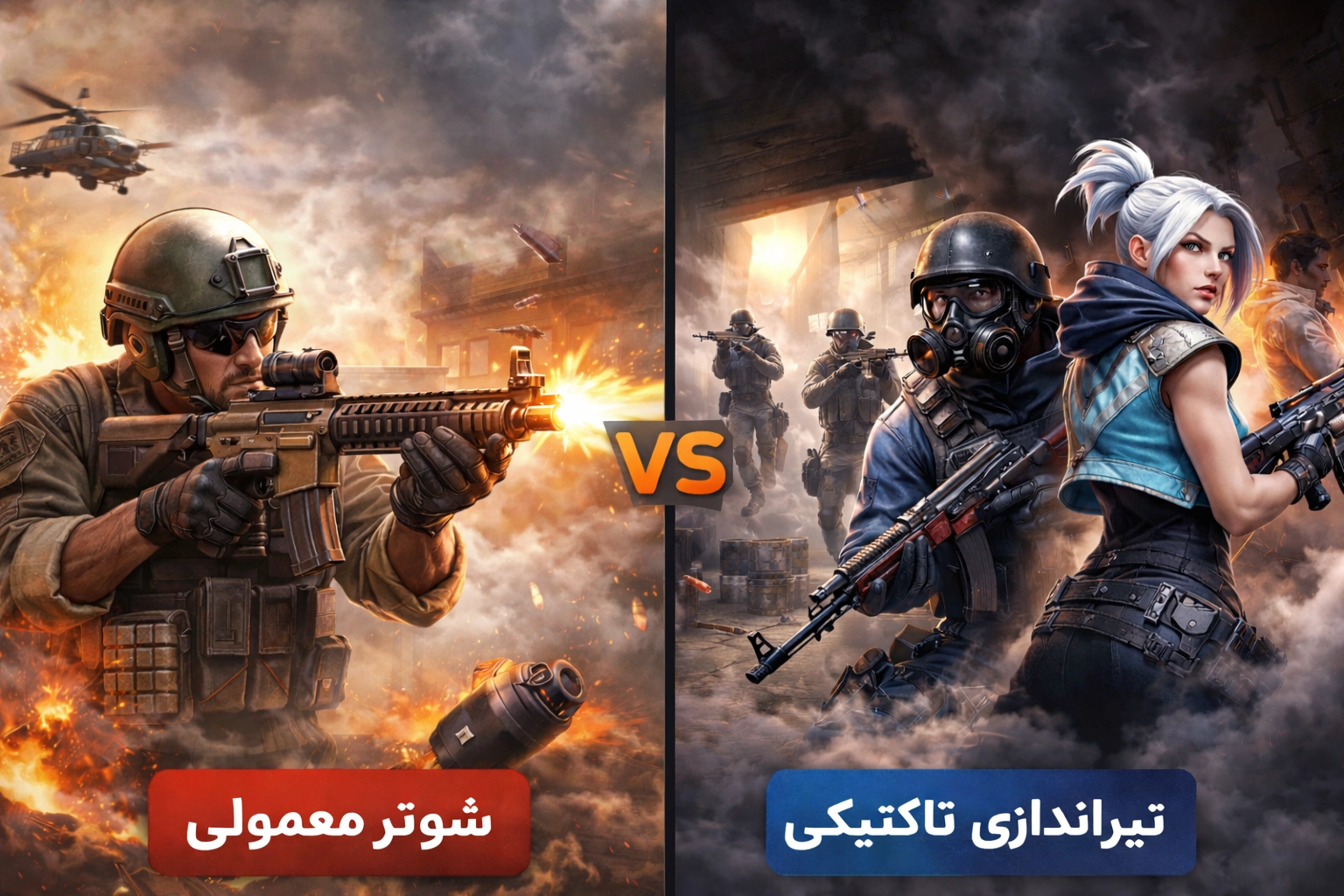 ۱. بازی تیراندازی تاکتیکی چیست و چه تفاوتی با شوترهای معمولی دارد؟