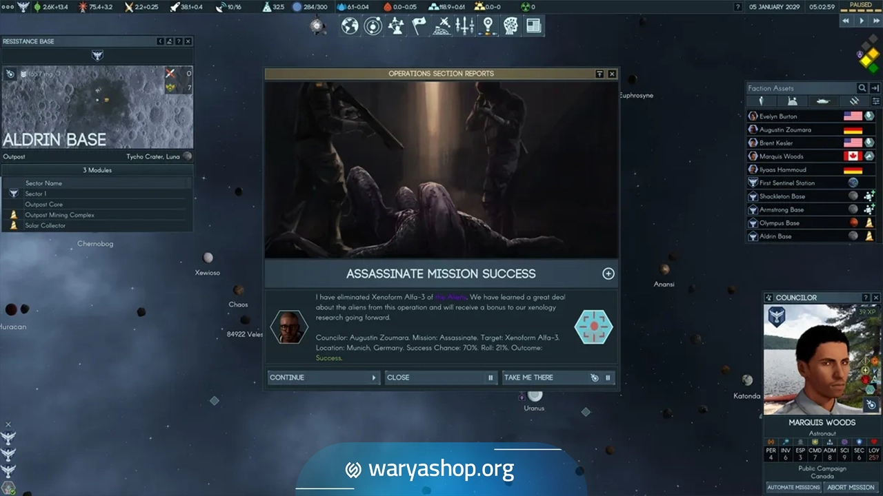 نبردهای فضایی هم‌زمان در بازی Terra Invicta